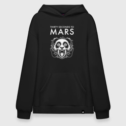 Худи SuperOversize хлопок Thirty Seconds to Mars rock panda