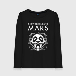 Женский лонгслив хлопок Thirty Seconds to Mars rock panda