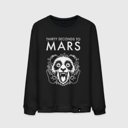 Мужской свитшот хлопок Thirty Seconds to Mars rock panda