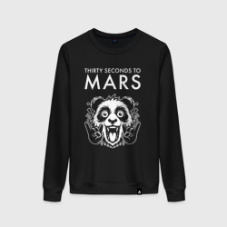 Женский свитшот хлопок Thirty Seconds to Mars rock panda