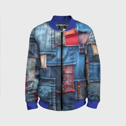 Детский бомбер 3D Джинсовая форма электрика