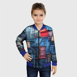 Детский бомбер 3D Джинсовая форма электрика - фото 2