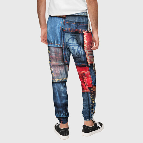Мужские брюки 3D Джинсовая форма электрика, цвет 3D печать - фото 5