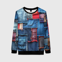 Женский свитшот 3D Джинсовая форма электрика
