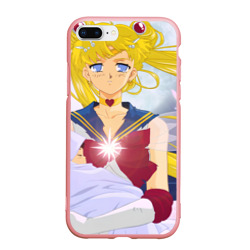 Чехол для iPhone 7Plus/8 Plus матовый Sailor Moon Усаги Цукино и младенец