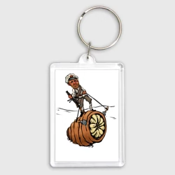 Брелок прямоугольный 35*50 Белое солнце Арракиса