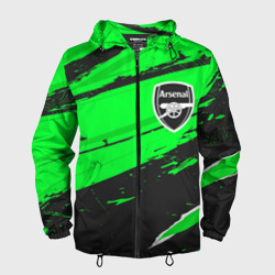 Мужская ветровка 3D Arsenal sport green