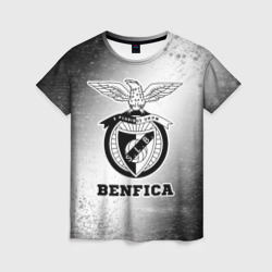 Женская футболка 3D Benfica sport на светлом фоне