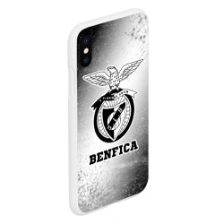 Чехол для iPhone XS Max матовый Benfica sport на светлом фоне - фото 2