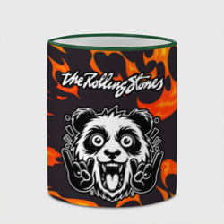 Кружка с полной запечаткой Rolling Stones рок панда и огонь - фото 2