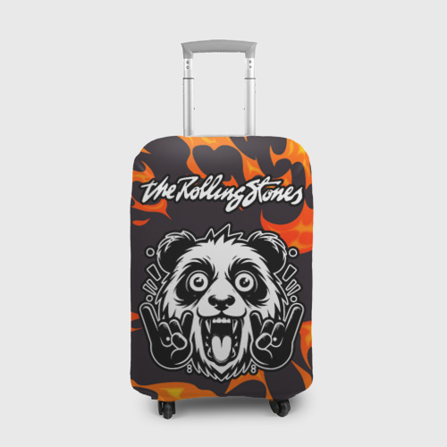 Чехол для чемодана 3D Rolling Stones рок панда и огонь, цвет 3D печать