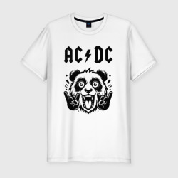 Мужская футболка хлопок Slim AC DC - rock panda