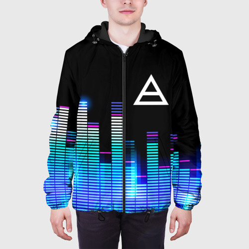 Мужская куртка 3D Thirty Seconds to Mars эквалайзер, цвет 3D печать - фото 4