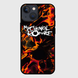 Чехол для iPhone 13 mini My Chemical Romance red lava