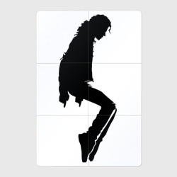 Магнитный плакат 2Х3 Черный силуэт Майкла Джексона