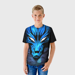 Детская футболка 3D Genshin Impact - Волк Севера - фото 2