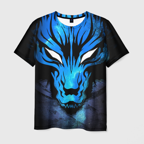 Мужская футболка 3D Genshin Impact - Волк Севера, цвет 3D печать