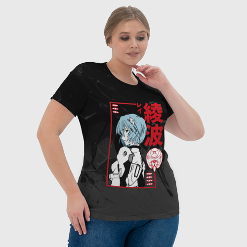 Женская футболка 3D Evangelion - Рей Аянами, цвет 3D печать - фото 6