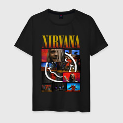 Мужская футболка хлопок Nirvana band grunge