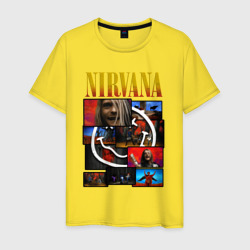 Мужская футболка хлопок Nirvana band grunge