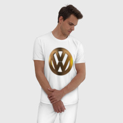 Мужская пижама хлопок Volkswagen gold - фото 2