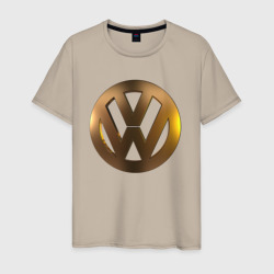 Мужская футболка хлопок Volkswagen gold