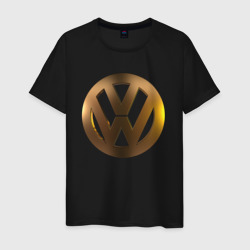 Volkswagen gold – Мужская футболка хлопок с принтом купить со скидкой в -20%