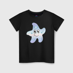 Детская футболка хлопок Морская звезда мультяшная