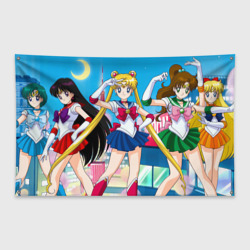 Флаг-баннер Sailor Moon Усаги Ами Рей Макото Минако