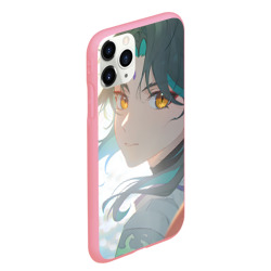 Чехол для iPhone 11 Pro Max матовый Genshin Impact Xiao Adept smile - фото 2