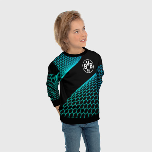 Детский свитшот 3D Borussia football net, цвет 3D печать - фото 5