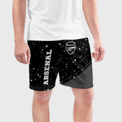 Мужские шорты спортивные Arsenal sport на темном фоне вертикально - фото 2