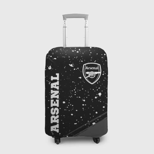 Чехол для чемодана 3D Arsenal sport на темном фоне вертикально, цвет 3D печать