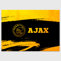 Поздравительная открытка Ajax - gold gradient по-горизонтали