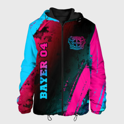 Мужская куртка 3D Bayer 04 - neon gradient вертикально
