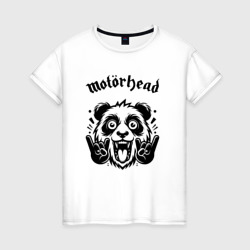 Женская футболка хлопок Motorhead - rock panda