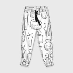 Детские брюки 3D Парфюм белый