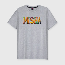 Мужская футболка хлопок Slim Misha yarn art