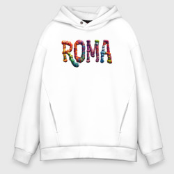 Roma yarn art – Худи оверсайз из хлопка с принтом купить со скидкой в -21%