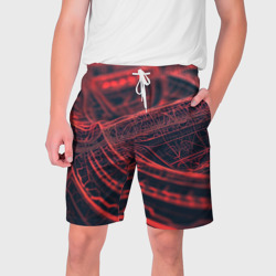 Раскаленные линии  – Мужские шорты 3D с принтом купить