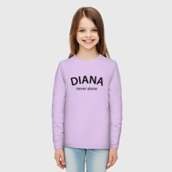 Детский лонгслив хлопок Diana never alone - motto - фото 2