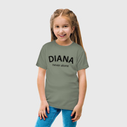 Детская футболка хлопок Diana never alone - motto - фото 2