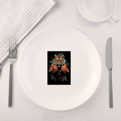 Набор: тарелка + кружка Боевой тигр Муай  Тай - фото 2