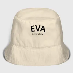 Женская панама хлопок Eva never alone - motto