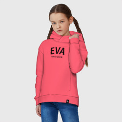 Детское худи Oversize хлопок Eva never alone - motto - фото 2