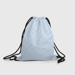 Рюкзак-мешок 3D Паттерн бело-голубой