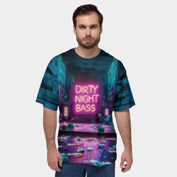 Мужская футболка oversize 3D Кибер street - фото 2