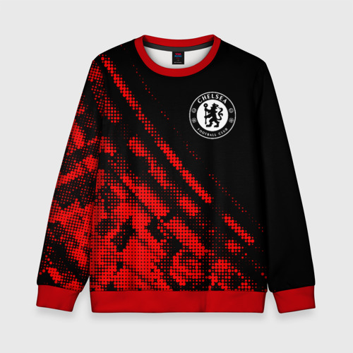 Детский свитшот 3D Chelsea sport grunge, цвет 3D печать