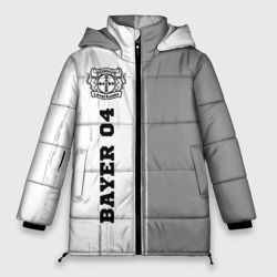 Женская зимняя куртка Oversize Bayer 04 sport на светлом фоне по-вертикали