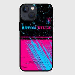 Чехол для iPhone 13 mini Aston Villa - neon gradient посередине